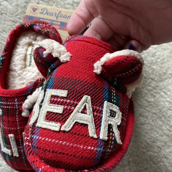 NEW Dearfoams kids “lil bear” slippers. Unisex - Picture 2 of 10